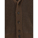 ZEGNA Brown Cashmere Cardigan