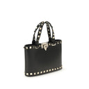 Valentino Garavani Black Leather Shoulder Bag