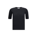 Max Mara Black Fleece Wool Top