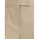 Max Mara Beige Cotton Casual Pants