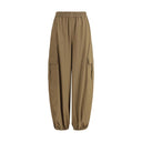 Max Mara Beige Cotton Cargo Pants