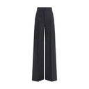 Max Mara Black Fleece Wool Casual Pants