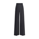 Max Mara Black Fleece Wool Casual Pants