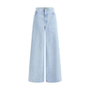 Max Mara Light Blue Cotton Jeans Denim