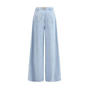 Max Mara Light Blue Cotton Jeans Denim