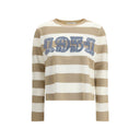Max Mara Beige Fleece Wool Sweatshirt