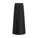 Max Mara Black Viscose Long Skirt