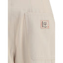 Max Mara Cream Cotton Cargo Pants