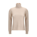 Max Mara Beige Wool Turtleneck