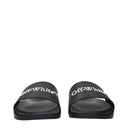 Off-White Black Cotton Slippers