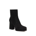 Valentino Garavani Black Calf Leather Bos Taurus Ankle Boots
