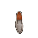 Santoni Gray Calf Leather Bos Taurus Ankle Boots