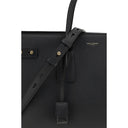 Saint Laurent Black Calf Leather Bos Taurus Handbag