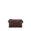 Brunello Cucinelli Brown Calf Leather Bos Taurus Shoulder Bag