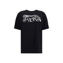 Balmain Black Cotton T-Shirt