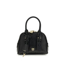 PINKO Black Calf Leather Bos Taurus Handbag