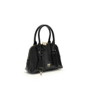 PINKO Black Calf Leather Bos Taurus Handbag