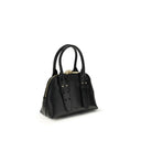 PINKO Black Calf Leather Bos Taurus Handbag