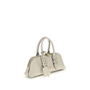 PINKO White Calf Leather Bos Taurus Handbag