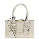 PINKO White Calf Leather Bos Taurus Handbag
