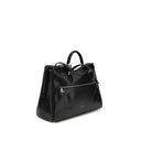Dolce & Gabbana Black Calf Leather Bos Taurus Handbag