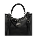Dolce & Gabbana Black Calf Leather Bos Taurus Handbag