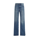 Chloé Blue Cotton Straight-Leg Jeans