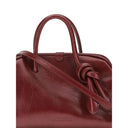 Jacquemus Bordeaux Calf Leather Bos Taurus Handbag
