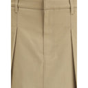 Brunello Cucinelli Beige Cotton Mini Skirt