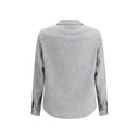 ZEGNA Gray Cashmere Dress Shirt