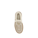Prada Beige Calf Leather Bos Taurus Platform Loafers