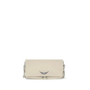 Zadig & Voltaire Cream Calf Leather Bos Taurus Shoulder Bag