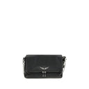 Zadig & Voltaire Black Calf Leather Bos Taurus Shoulder Bag