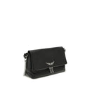 Zadig & Voltaire Black Calf Leather Bos Taurus Shoulder Bag