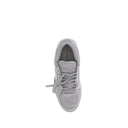 Off-White Gray Calf Leather Bos Taurus Low Top Sneakers