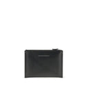MM6 Black Calf Leather Bos Taurus Clutch Bag