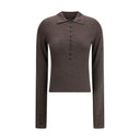 Jacquemus Brown Merino Wool Polo Shirt