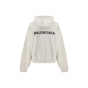 Balenciaga White Cotton Sweatshirt