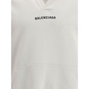 Balenciaga White Cotton Sweatshirt
