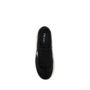 Prada Black Leather Low Top Sneakers