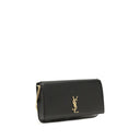 Saint Laurent Black Calf Leather Bos Taurus Shoulder Bag