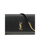 Saint Laurent Black Calf Leather Bos Taurus Shoulder Bag
