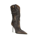 Paris Texas Brown Calf Leather Bos Taurus Boots