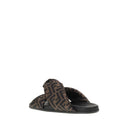 Fendi Satin Slide Sandals