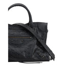 Balenciaga Black Calf Leather Bos Taurus Shoulder Bag
