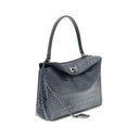 Balenciaga Light Blue Calf Leather Bos Taurus Handbag