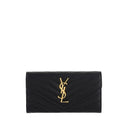 Saint Laurent Black Calf Leather Bos Taurus Wallet