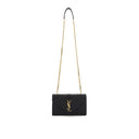 Saint Laurent Black Calf Leather Bos Taurus Shoulder Bag