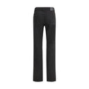Saint Laurent Black Cotton Straight-Leg Jeans