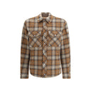 Moncler Brown Fleece Wool Jackets And Coat